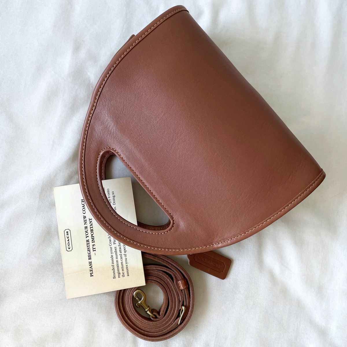 VERY RARE VINTAGE COACH (OLD COACH オールドコーチ) CAROUSEL BAG IN 