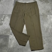 brown 2 tuck poly slacks