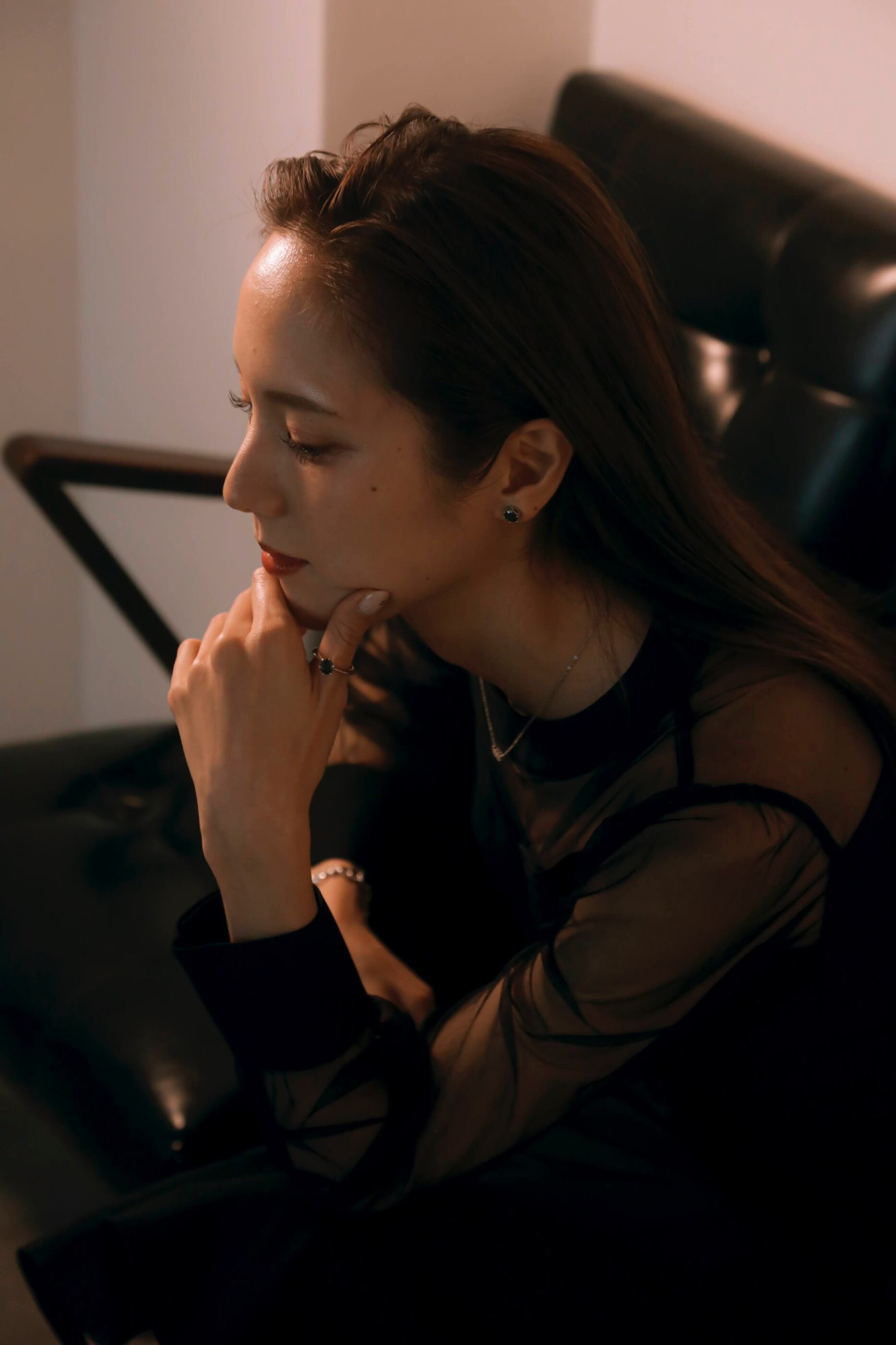 ブラックダイヤダブルリング