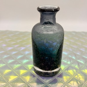 手吹きバブルガラスフラワーベースボトル