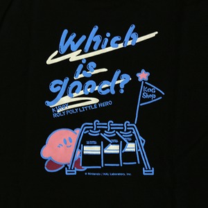 星のカービィ Which is good? Tシャツ（ブラック）  / THE KING OF GAMES