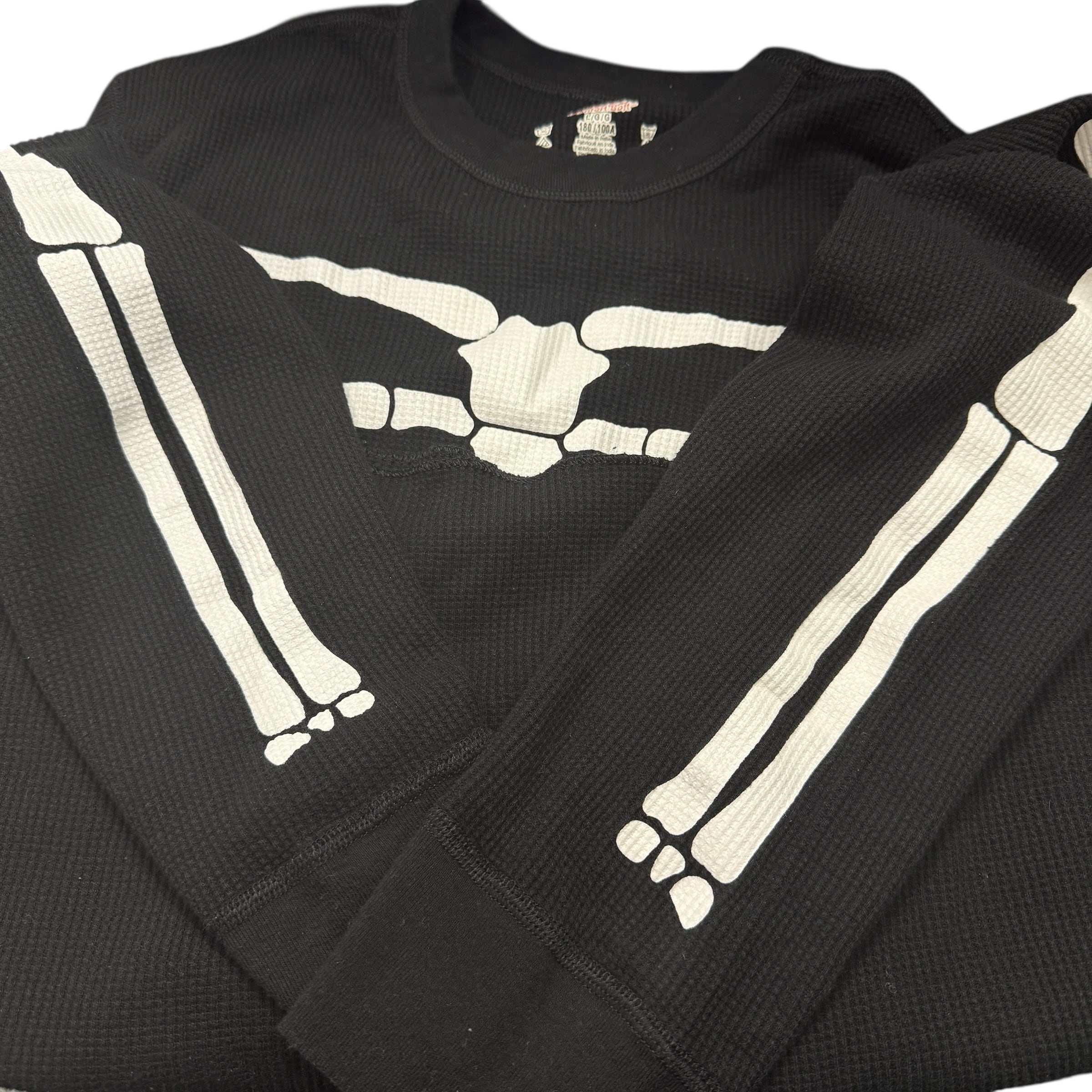 SUPREME】シュプリーム “Skeleton Thermal ” スカル 骸骨 ロンT Hanes