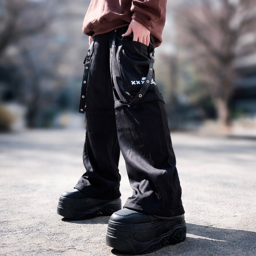 NIER ブラックワークパンツ　新品 6POCKET BLACK 3WAY CARGO PANTS | NIER CLOTHING