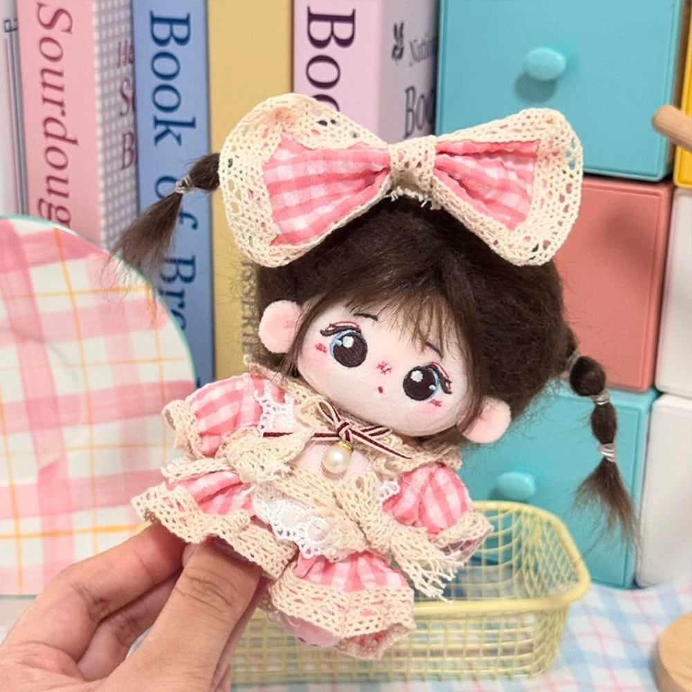 推し活アイテム 撮影用アイテム 10cm 15cm ピンク レース ギンガム