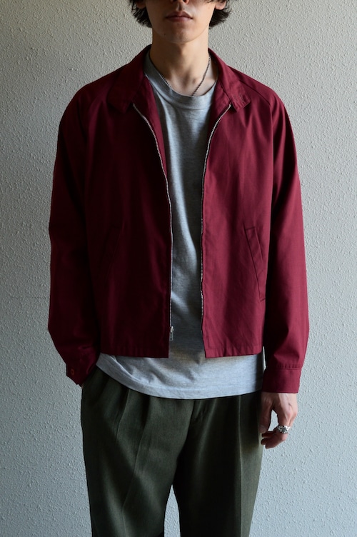 Sears SportsWear 1970's Harrington Jacket Burgundy Light Cotton Cloth TALON Zipper  シアーズ 70s スイングトップ ハリントンジャケット 棒タロン