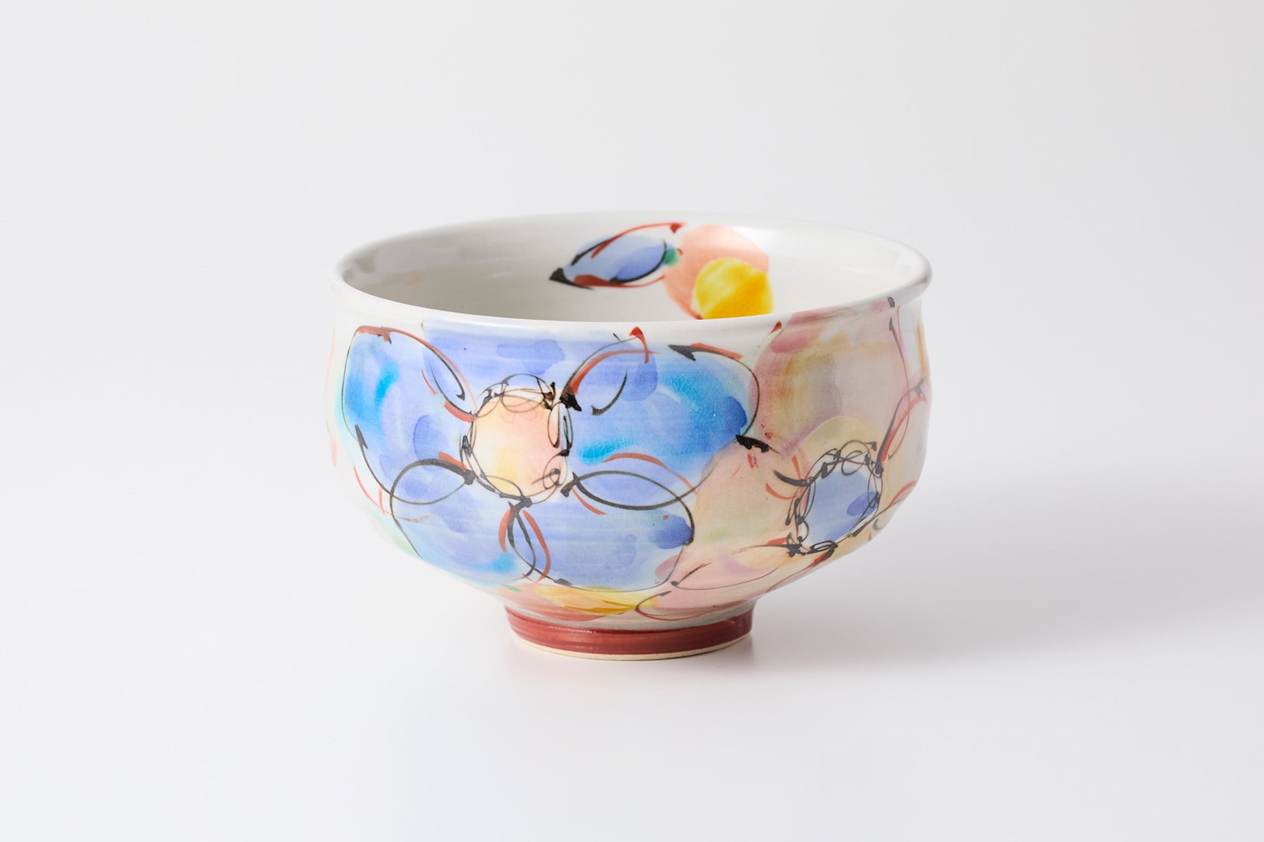 抹茶碗 風に舞ふ