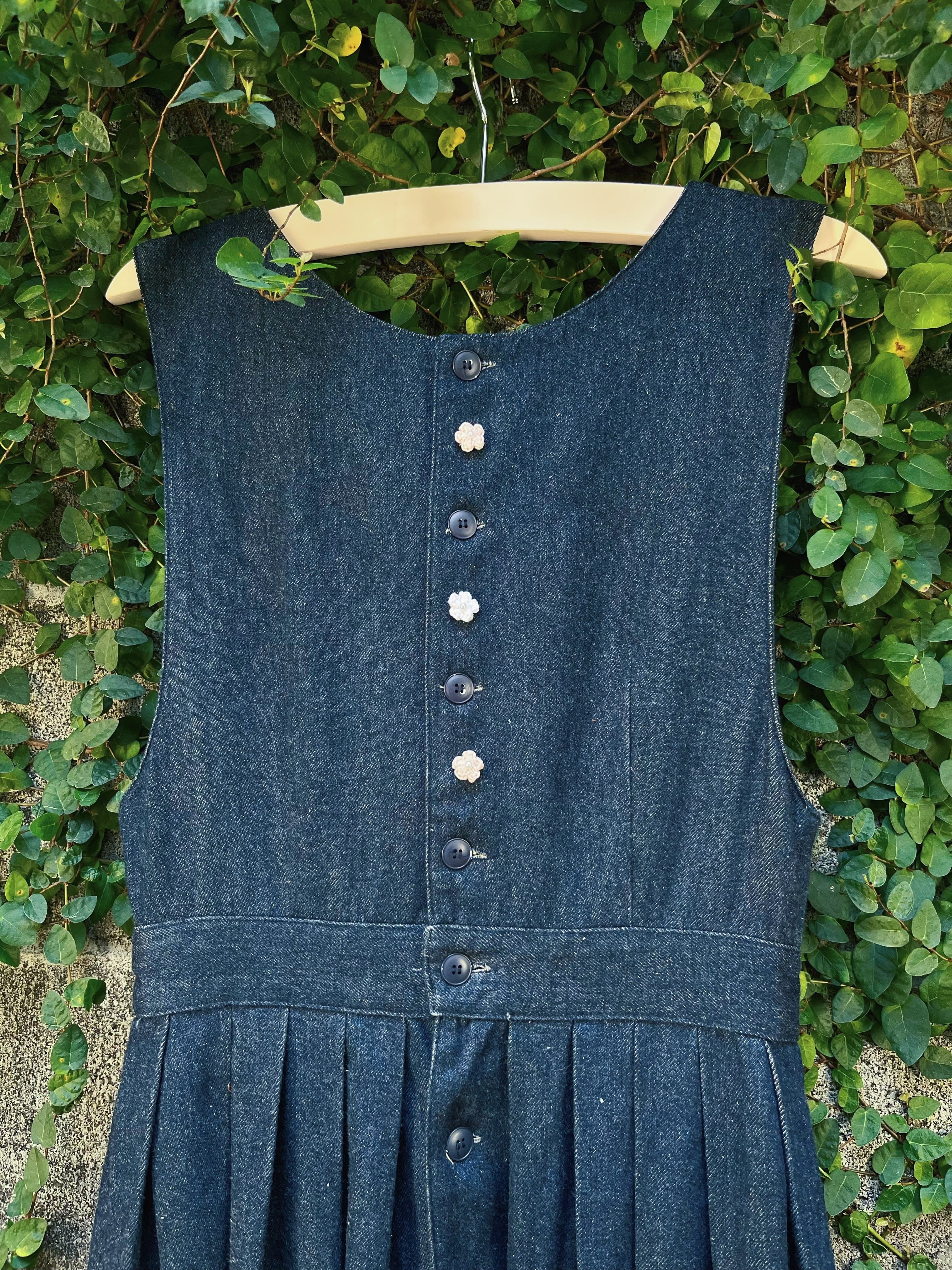 remake ✂︎ fairy's outing denim jumper skirt