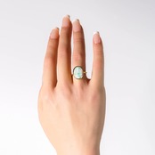 【12号-A】エメラルドインクォーツ リング