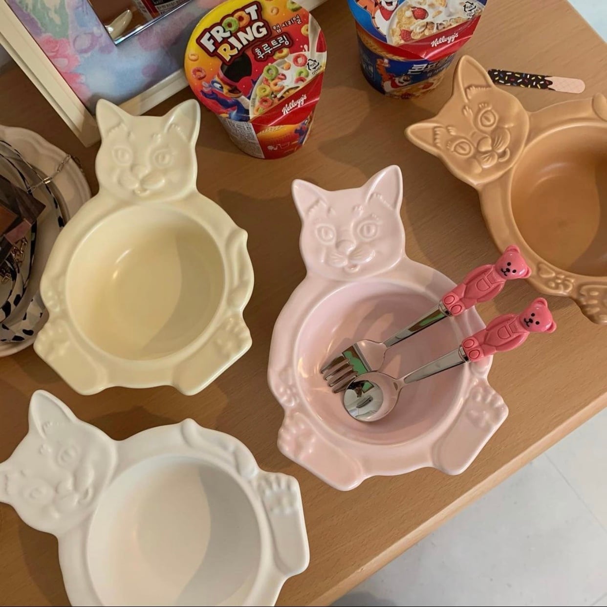 made in korea♡】bear bowl 6colors / ベアー ボウル クマ 皿