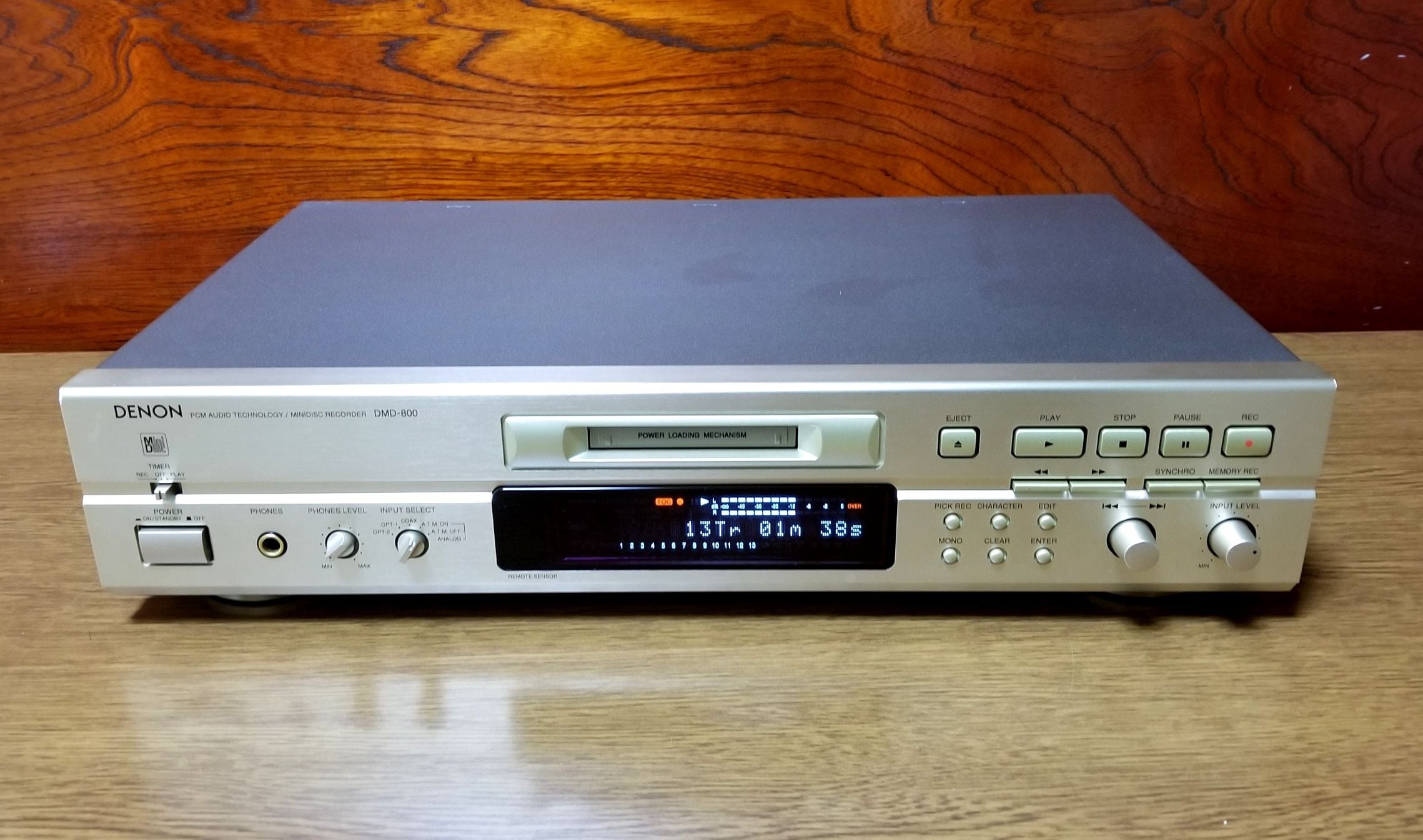 MD レコーダー DENON DMD-800 リモコン付き・完動品・動作保証 MD レコーダー DENON DMD-800 リモコン付き・完動品・動作保証
