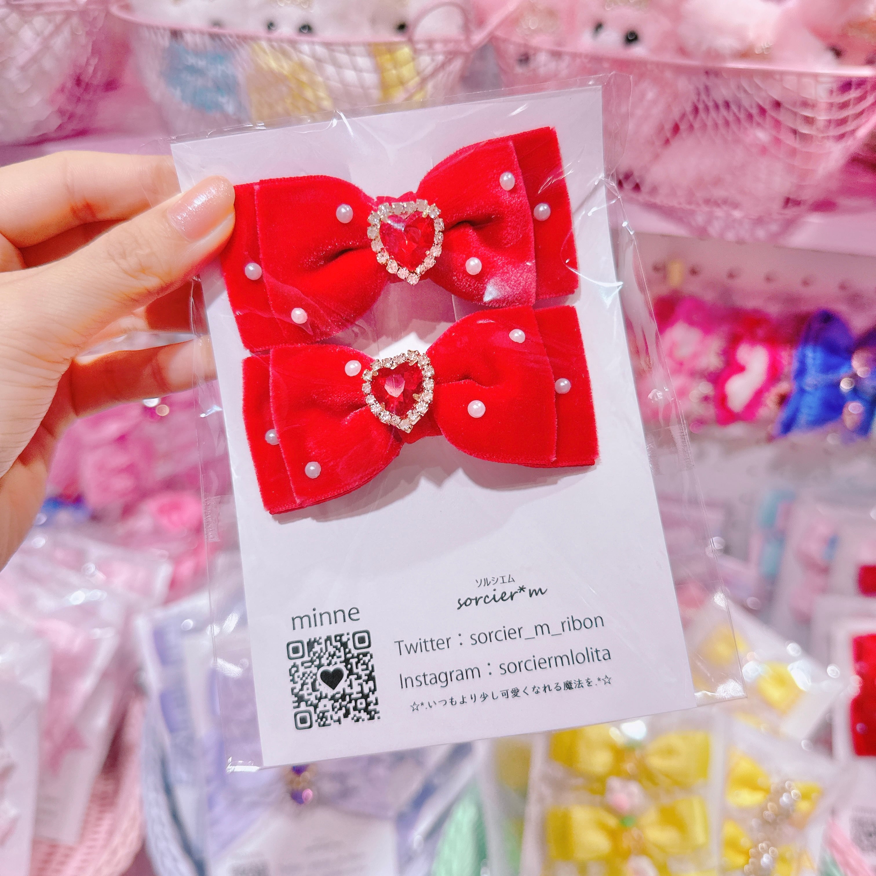 【E10】6-3ツインヘアクリップ