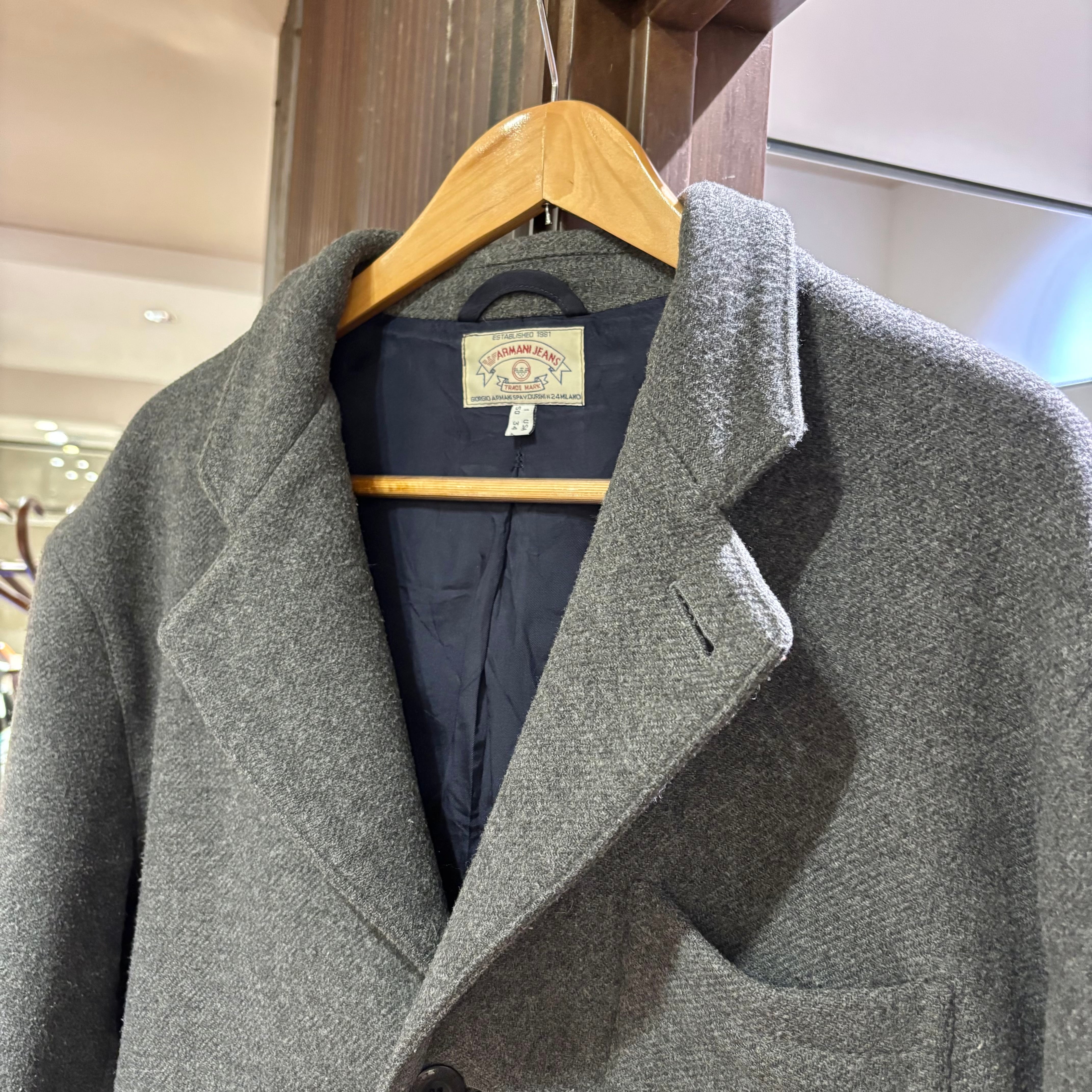 【希少/90s】ARMANI JEANS スタンドカラーテーラードジャケット OLD ARMANI JEANS TAILORED JACKET | STRAYSHEEP ONLINE