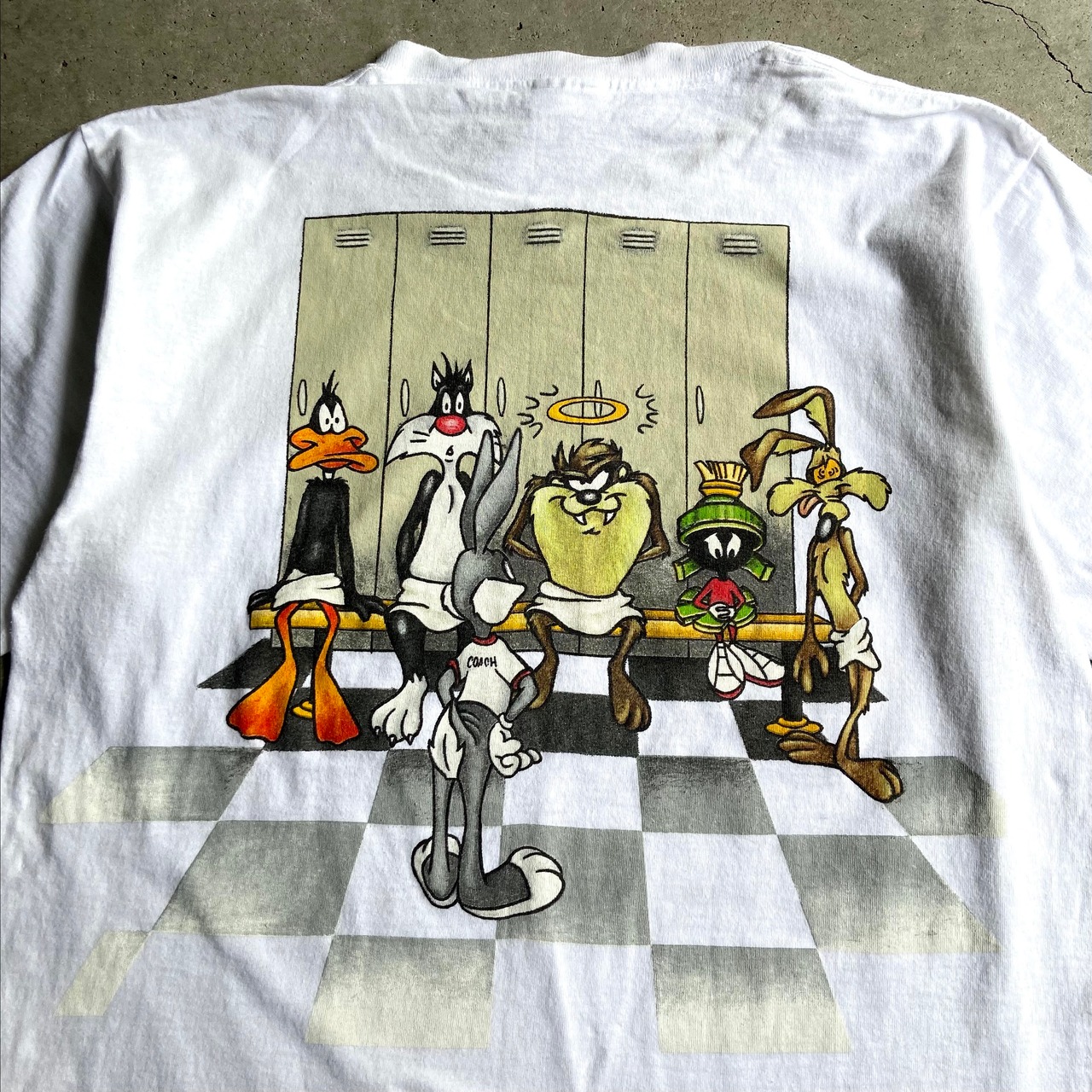 90年代 USA製 ルーニーテューンズ キャラクタープリントTシャツ メンズ 