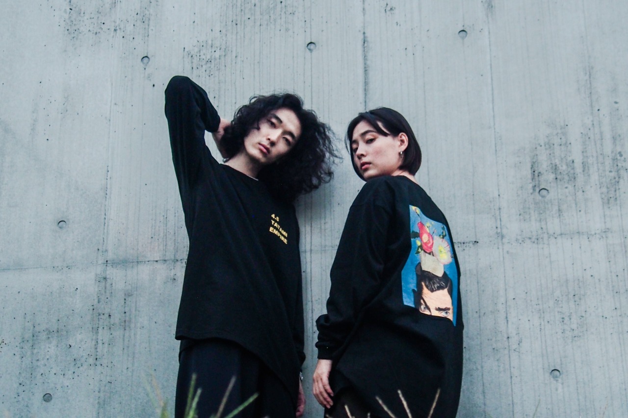 4.5TATAMI flower long sleeve BLACK