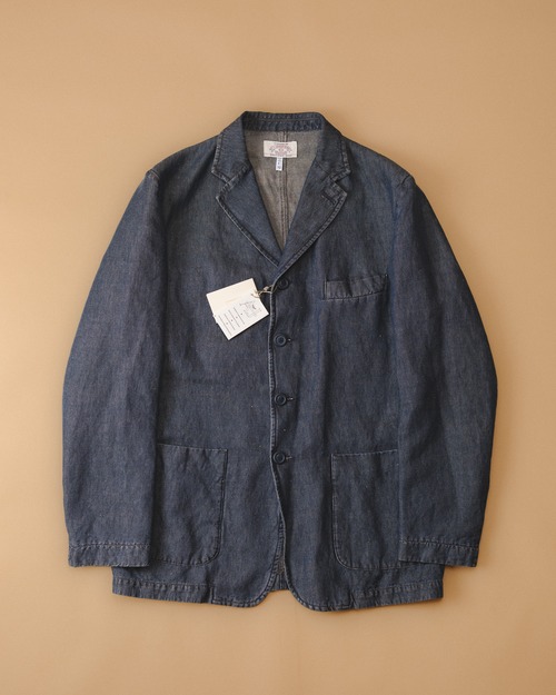 [1980s-Early1990s] "ARMANI JEANS" Linen Denim Chore Jacket (Made in Italy)