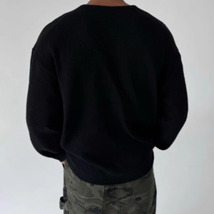 ミックスカラーリラックスニット　0892