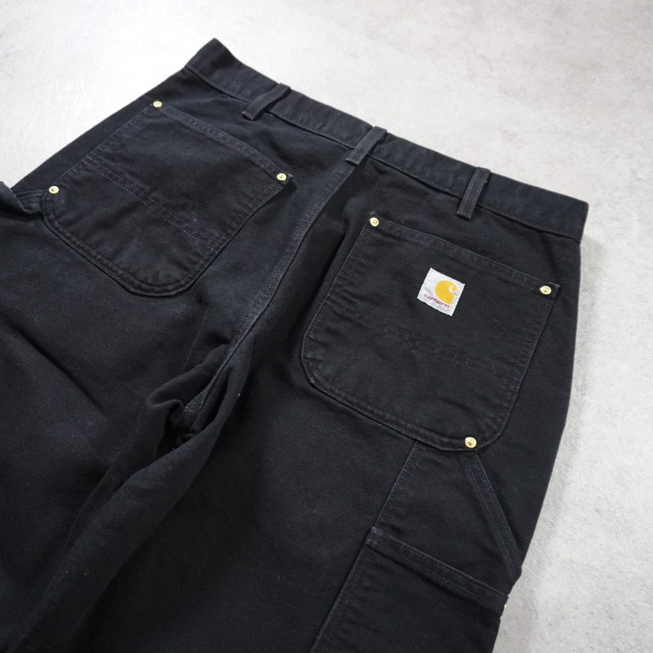 Carhartt double knee painter pants black "made in USA" W34L30 古着 - 9