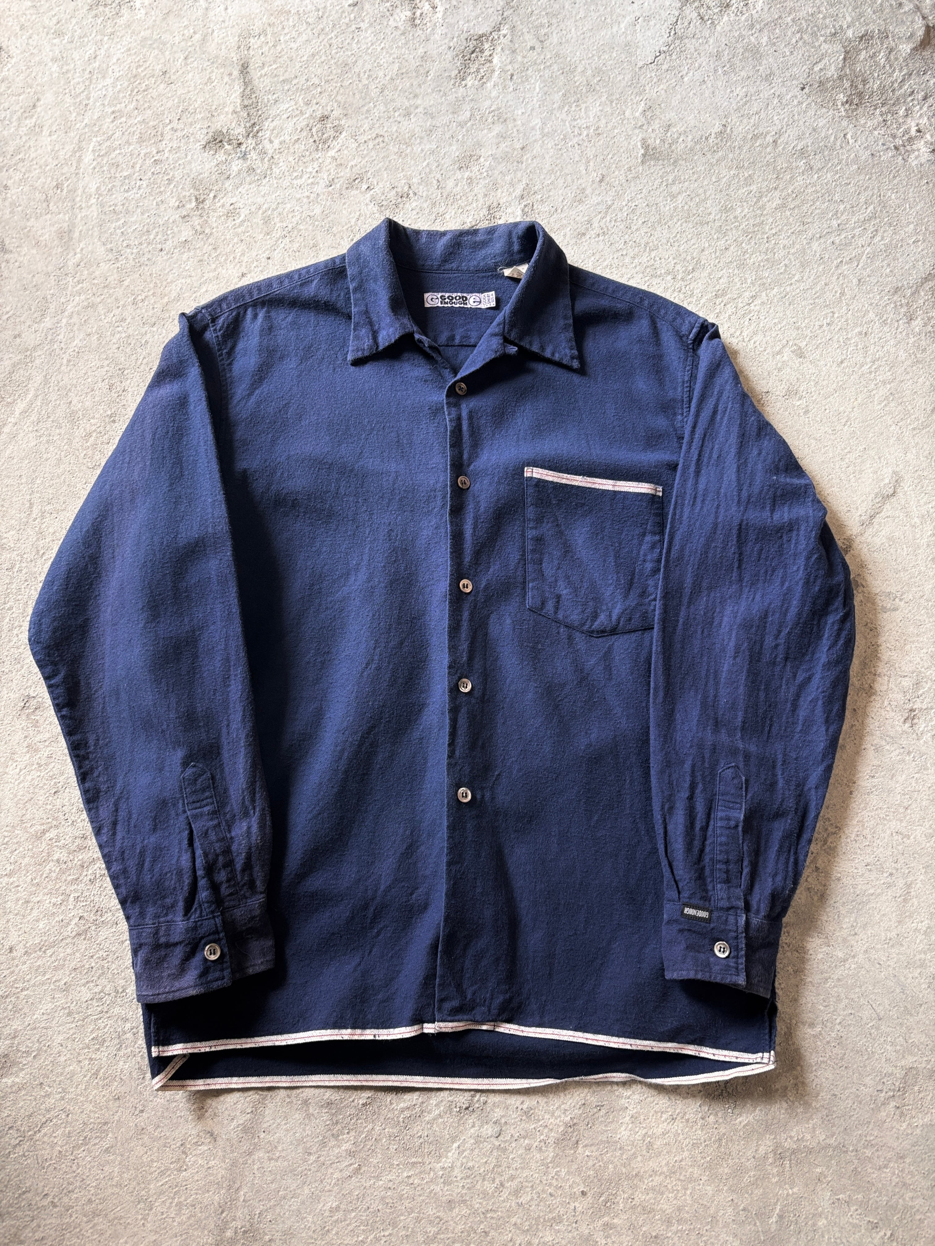 80s OLD STUSSY/Denim Jacket/USA製/黒タグ/L/デニムジャケット