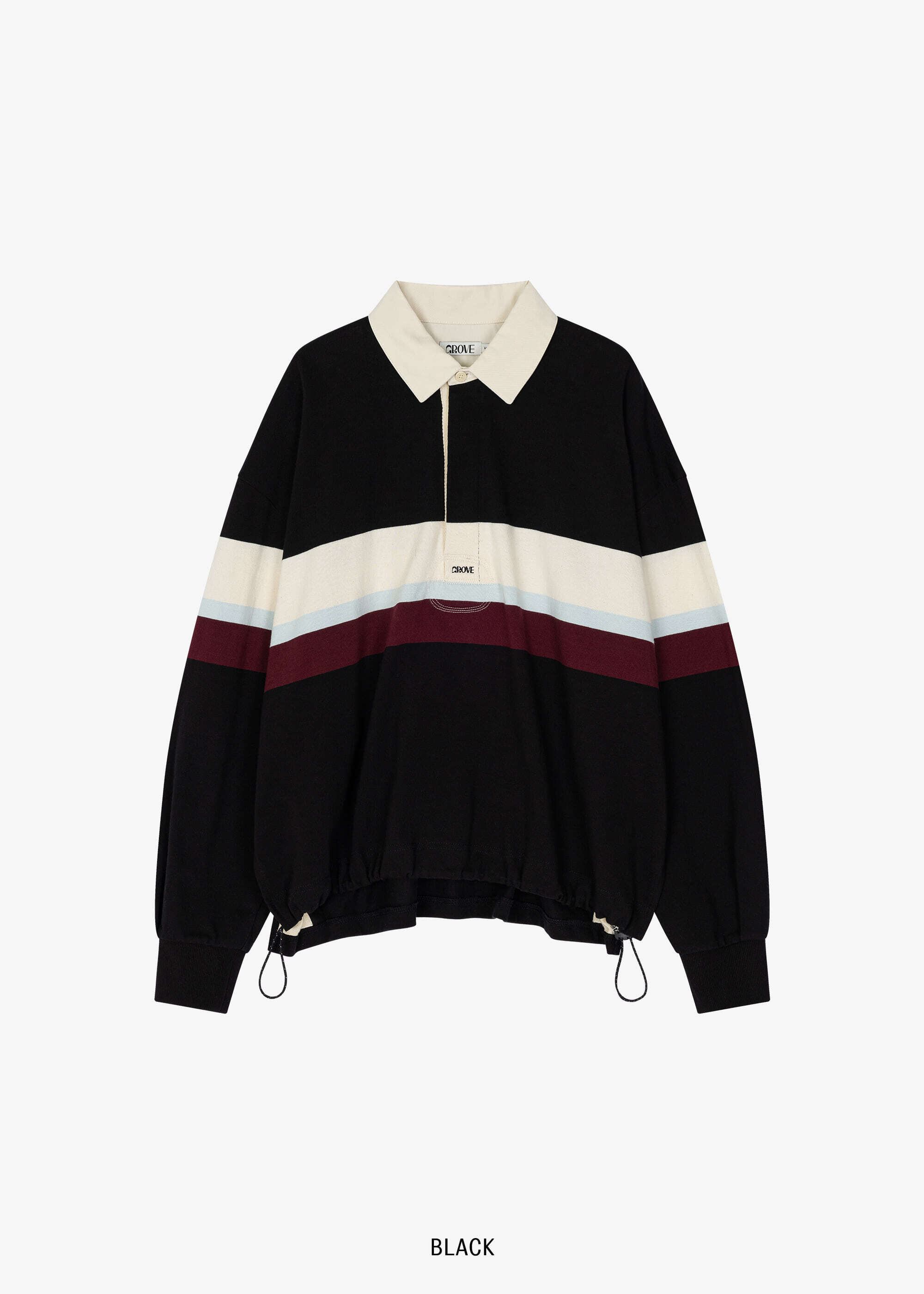 GROVE] HAGUE RUGBY SWEATSHIRT [3COLOR] 正規品 韓国ブランド 韓国