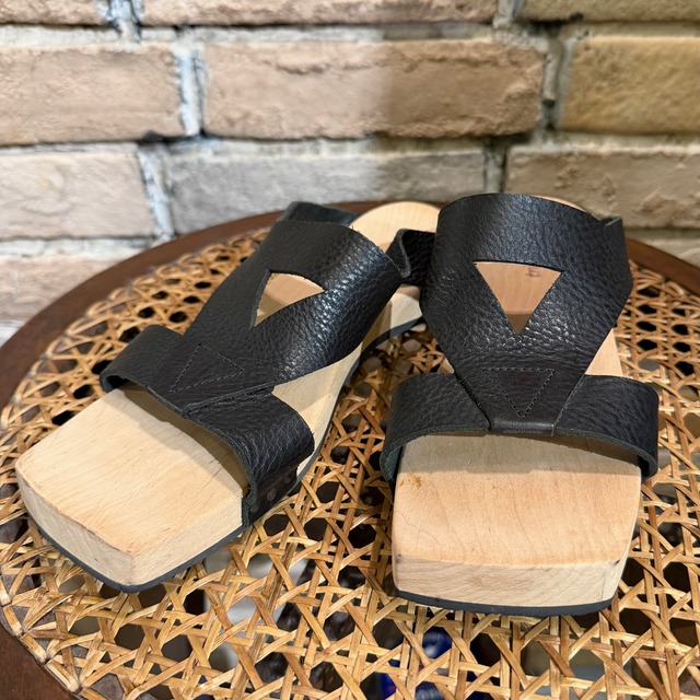 trippen サイズ36 “leather wood sandal” トリッペン ドイツ製 レザー 
