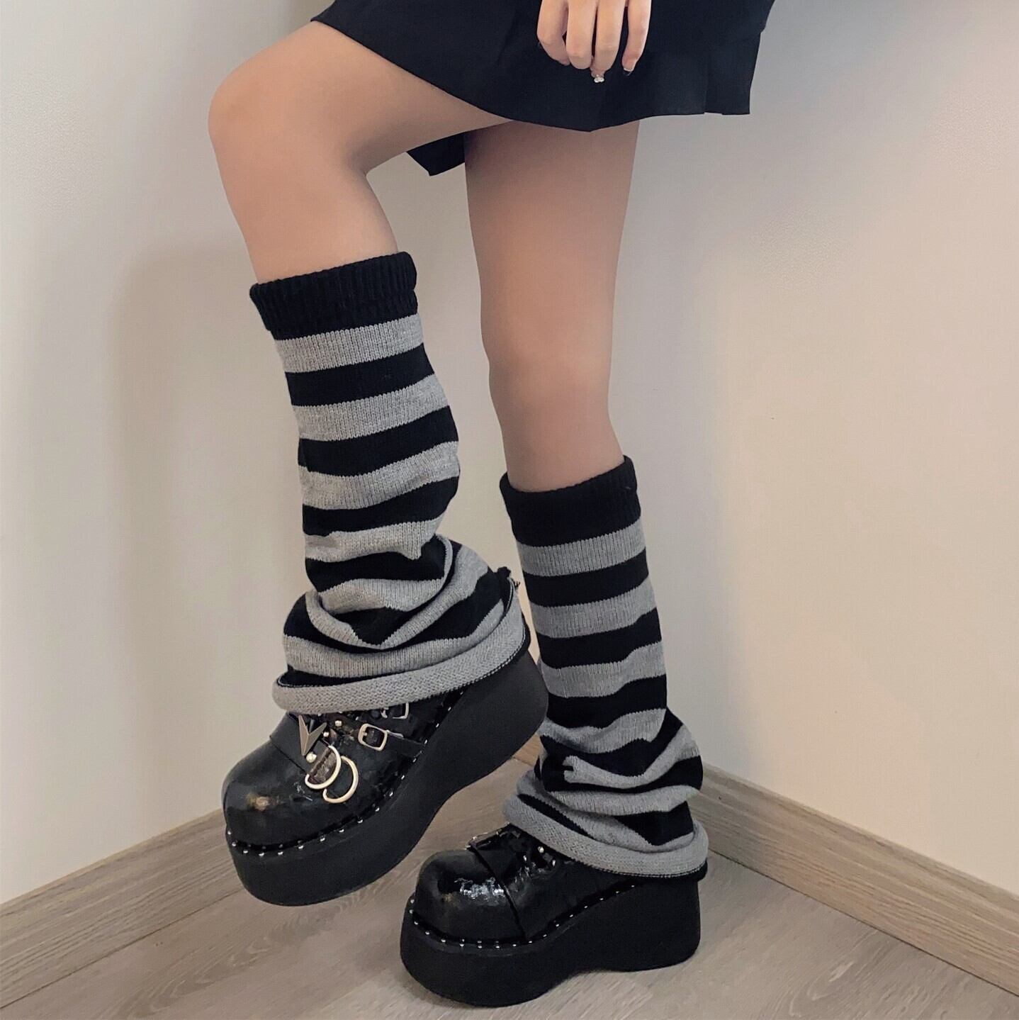 218 レディース ゴシック 地雷系 可愛い ロリータ コスプレ レッグウォーマー F8s0a4 Lachouette