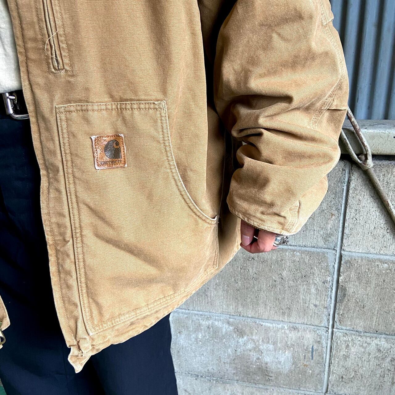 ビッグサイズ カーハート ワークジャケット コート メンズ2XL 古着