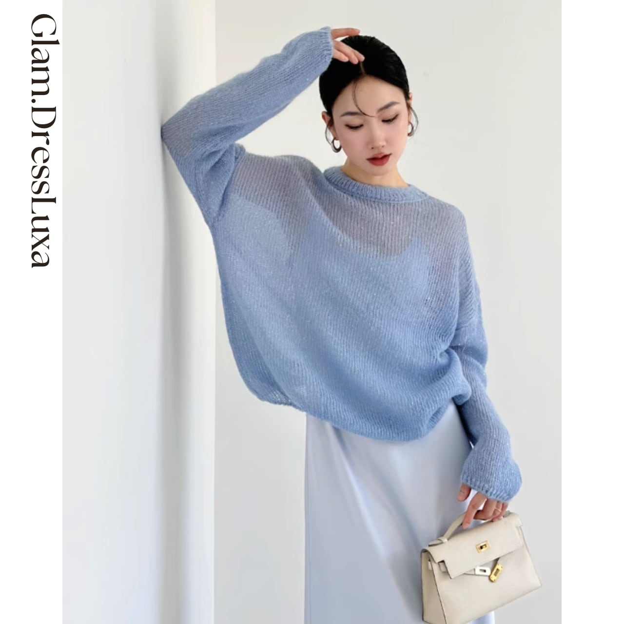 Sheer woolKnit プルオーバー/2color_T1566
