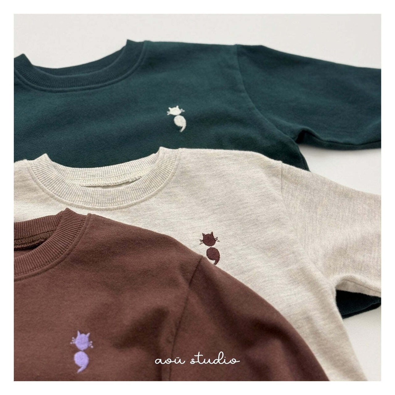 【取寄】aou studio セミTシャツ｜冬服｜韓国子供服