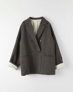 DU250709 Herringbone Over Size Jacket 【set up可】【残り4点】