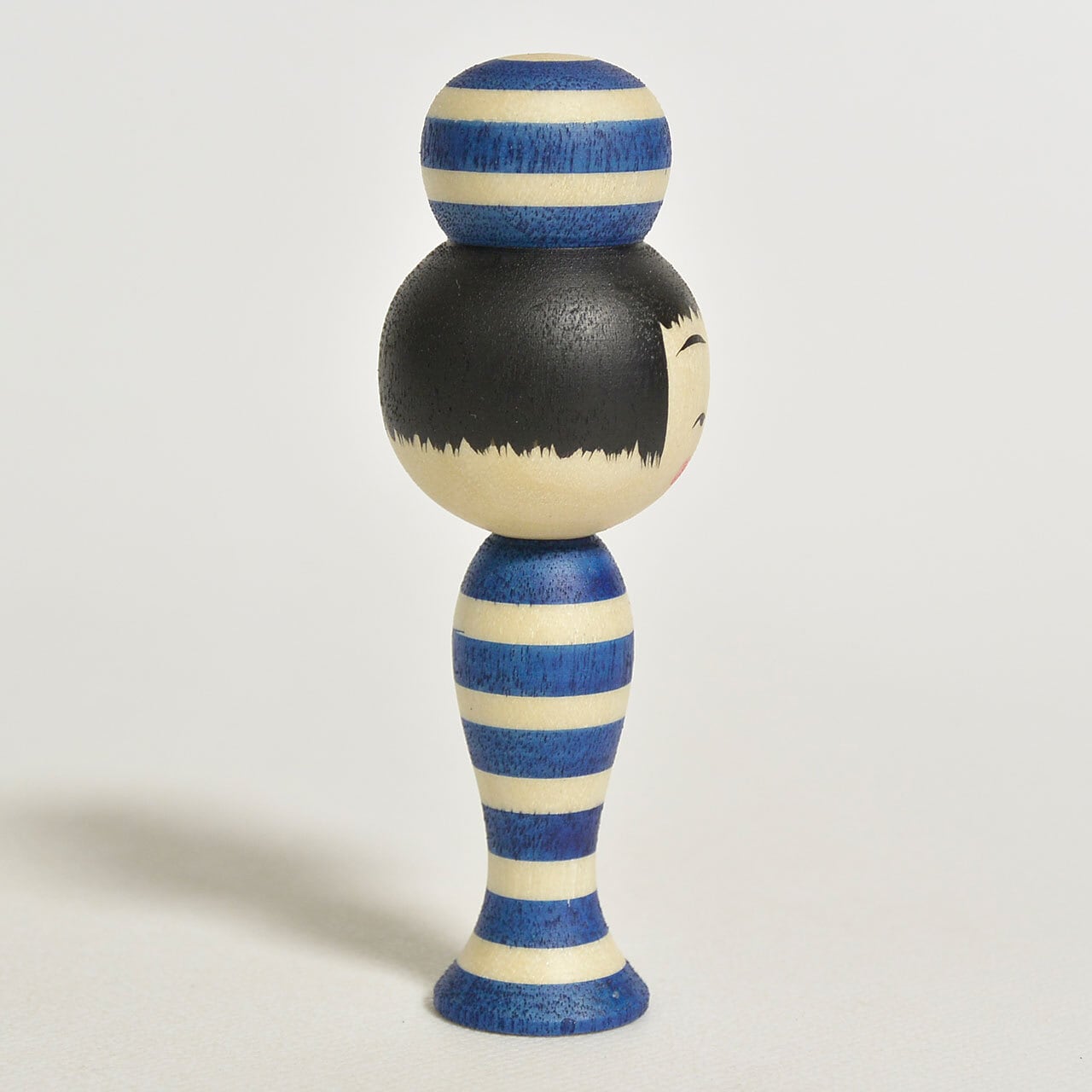 青のこけし（青のシリーズ） 約2寸 約6cm 鈴木明 工人（作並系）#2480