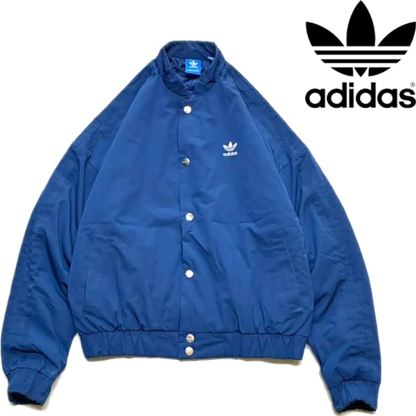 1点物◇アディダスadidasナイロンジャケット青スタジャン古着XSメンズ