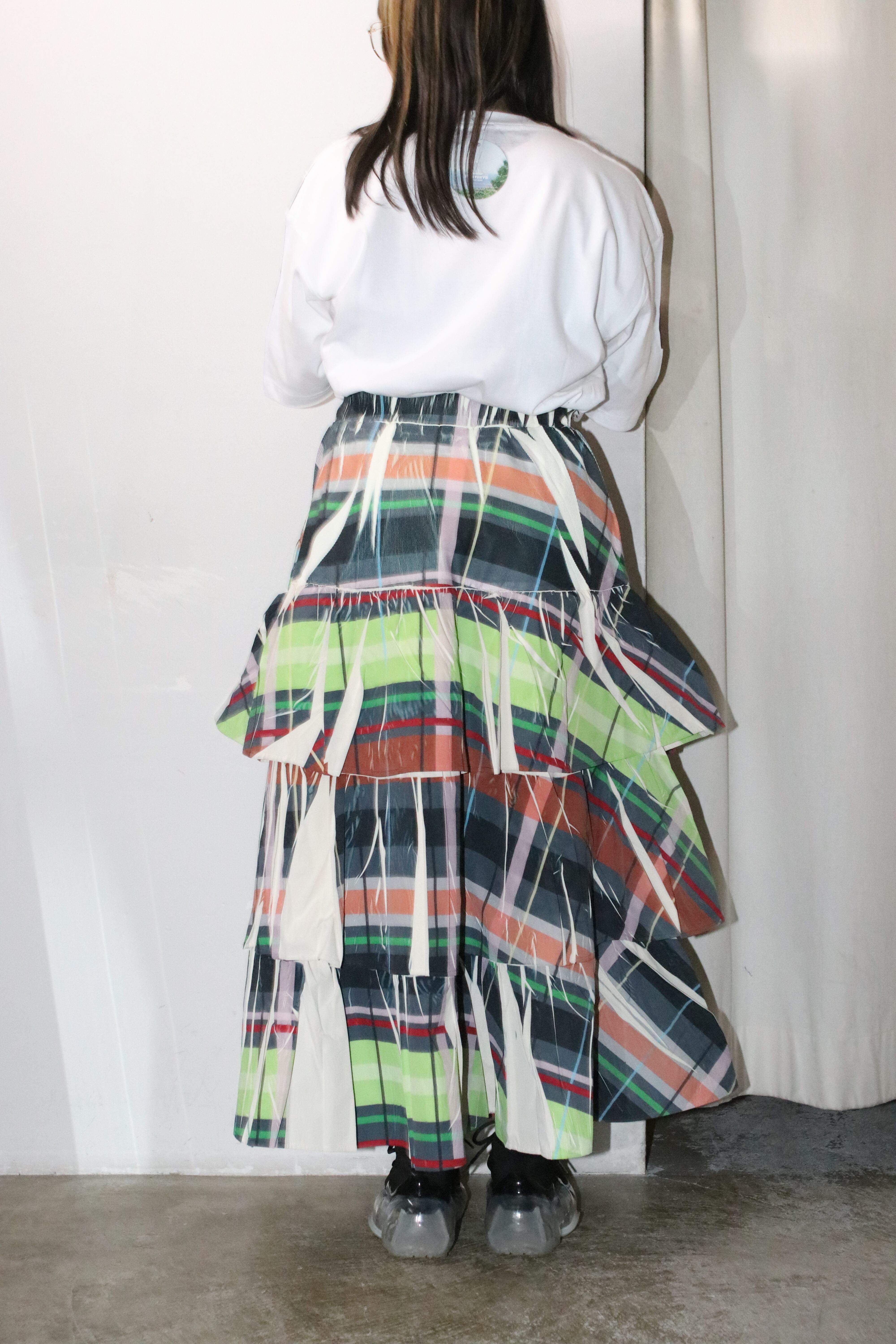 レディース NONTOKYO PRINT RIB SKIRT