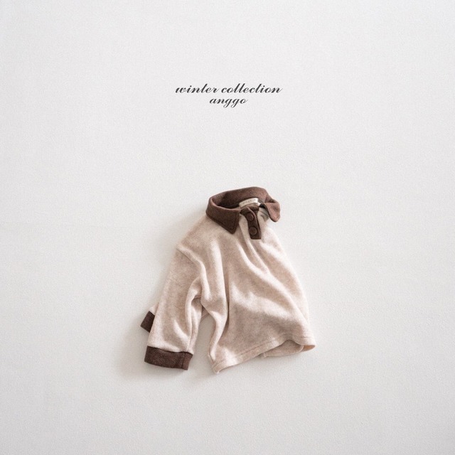 ★即納⌇﻿anggo / Choco Chip Collar T-shirt