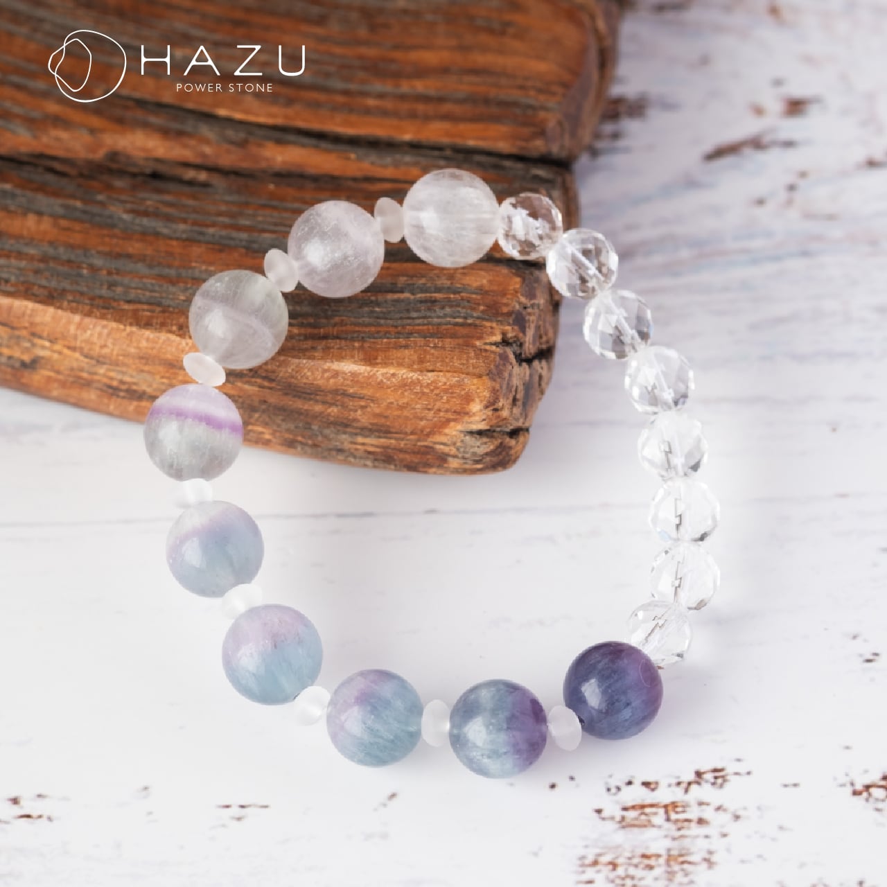 ラビットヘアフローライト［フローライト／水晶］ | 天然石HAZU