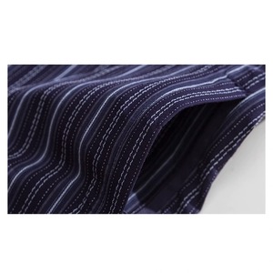 ★CONTRAST STRIPED LONG SLEEVE SHIRT　　　A0814