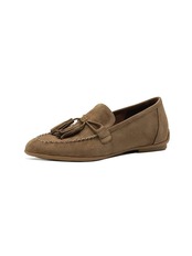Bouclé Suede Tassel Loafers F0834