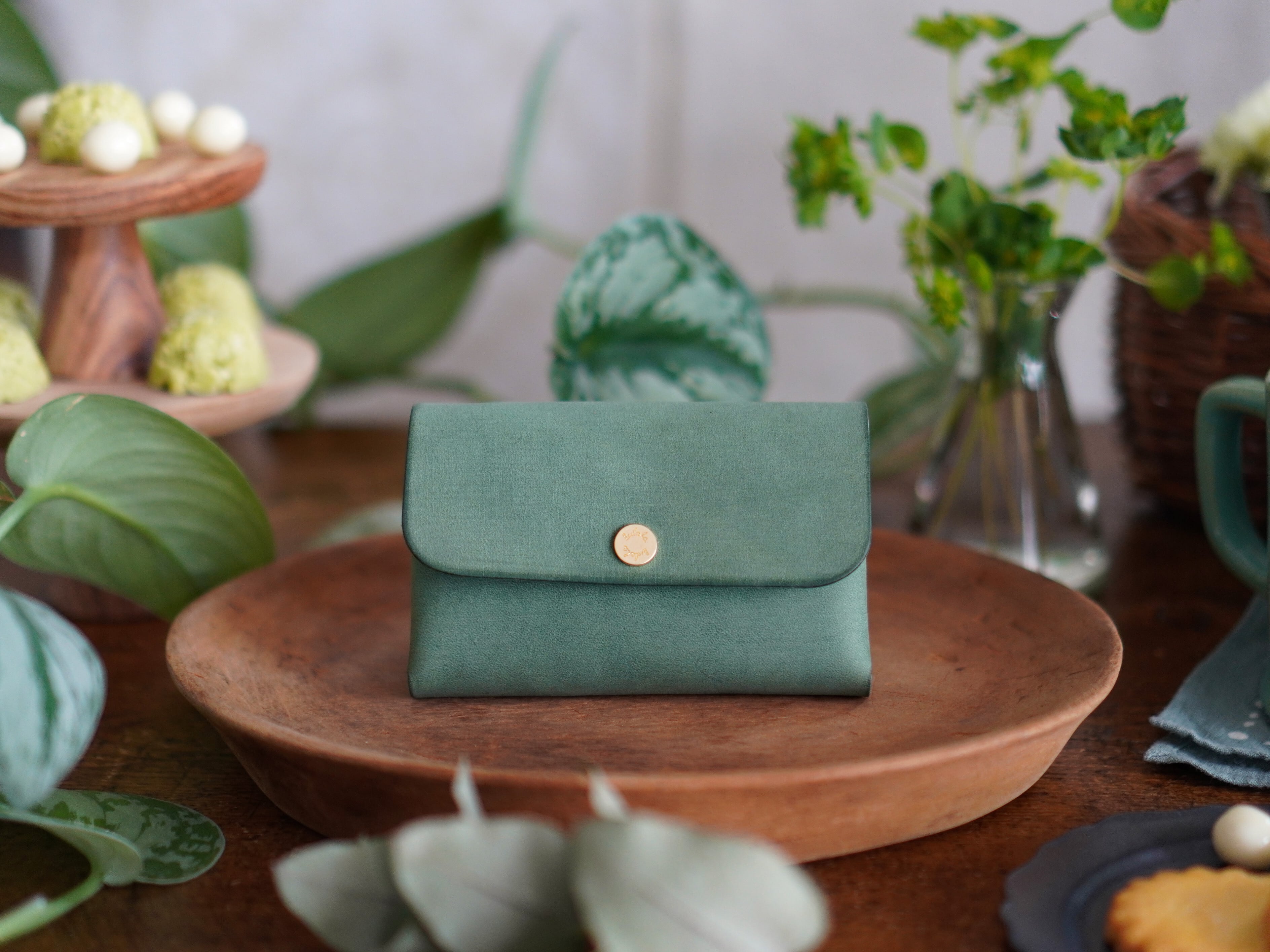 【Macaron Green】Knotty 名刺入れ