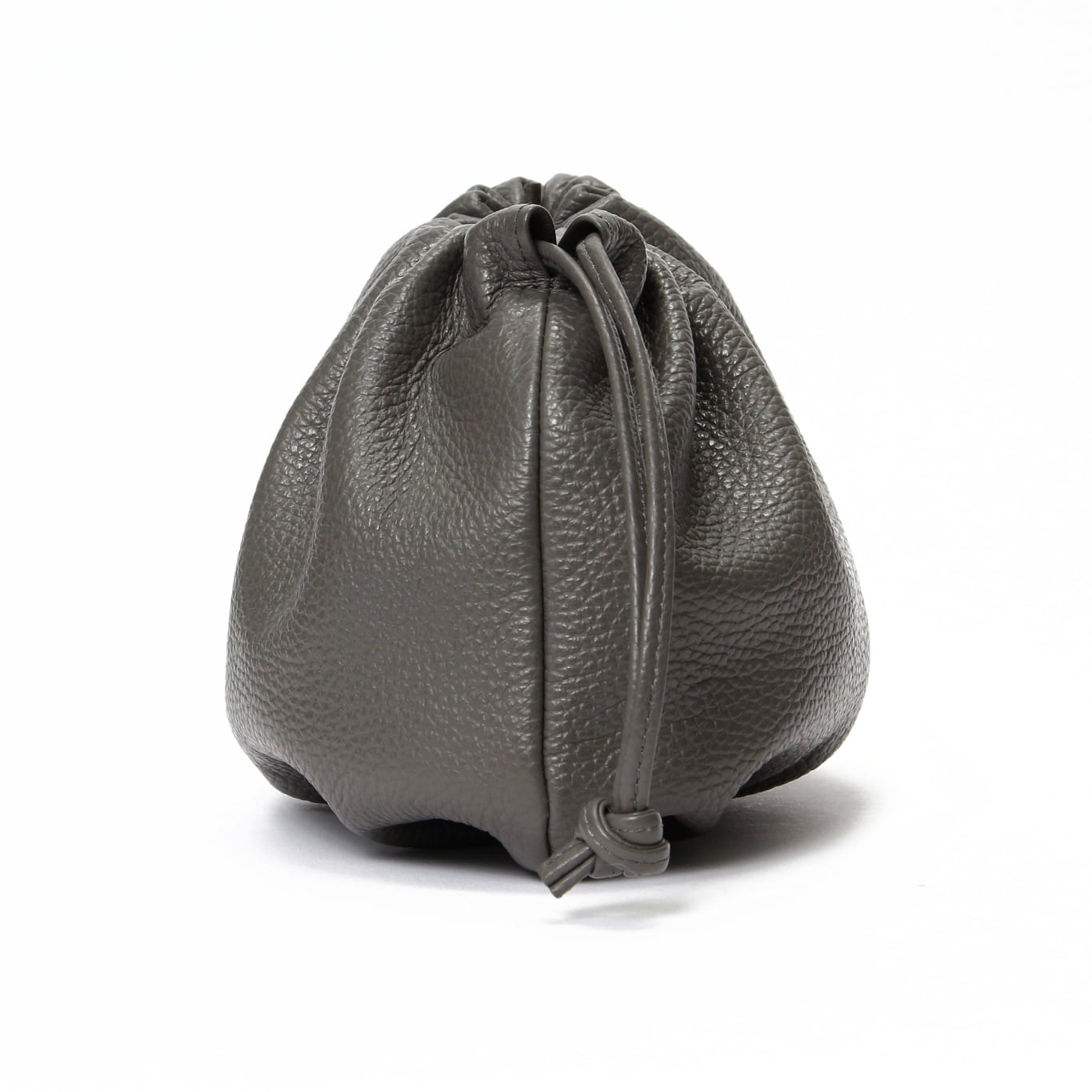 【新品】ayako bag Leather KINCHAKU / FOG