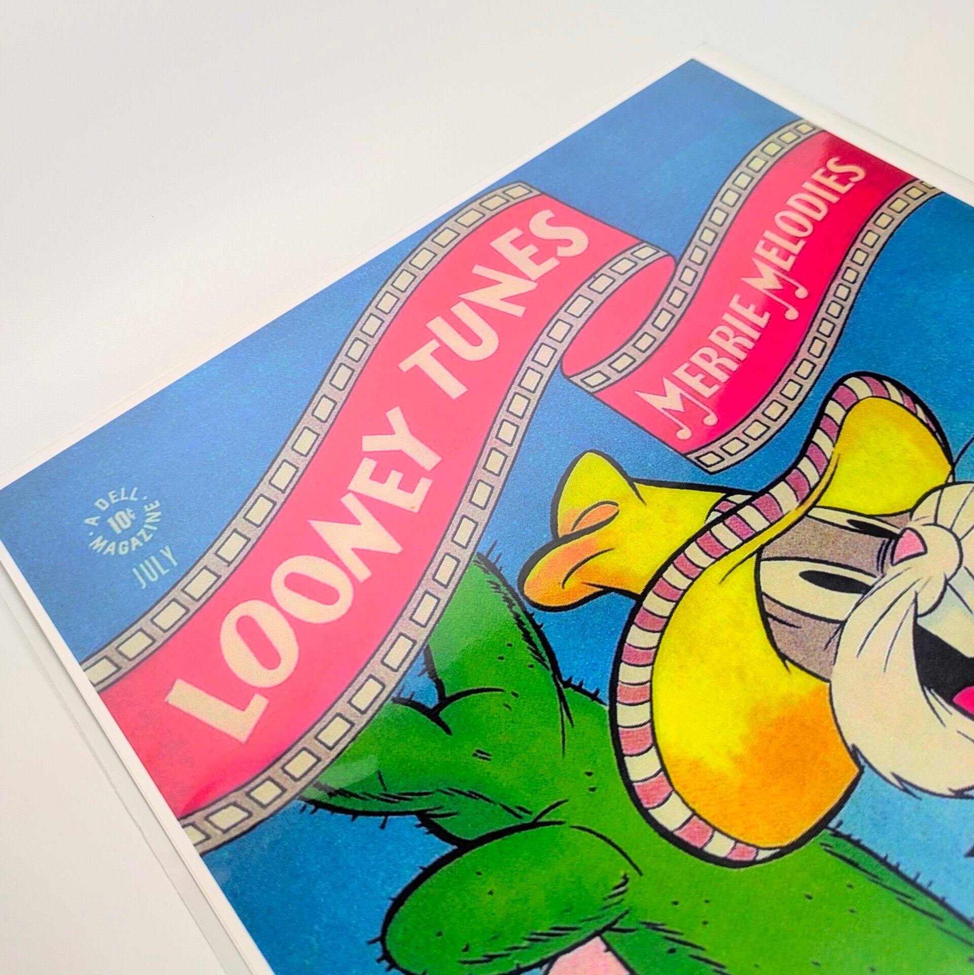 ちょうどいいB4ポスター【 Looney Tunes ( ルーニー・テューンズ )  / バッグス・バニー / ポーキー・ピッグ 】『 MERRIE Melodys 』〚アメリカン雑貨 アメトイ〛