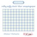 ラッピングペーパー433.milky puffy check~blue~