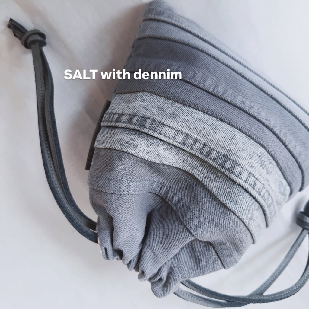 ボーダー巾着mini No.6696