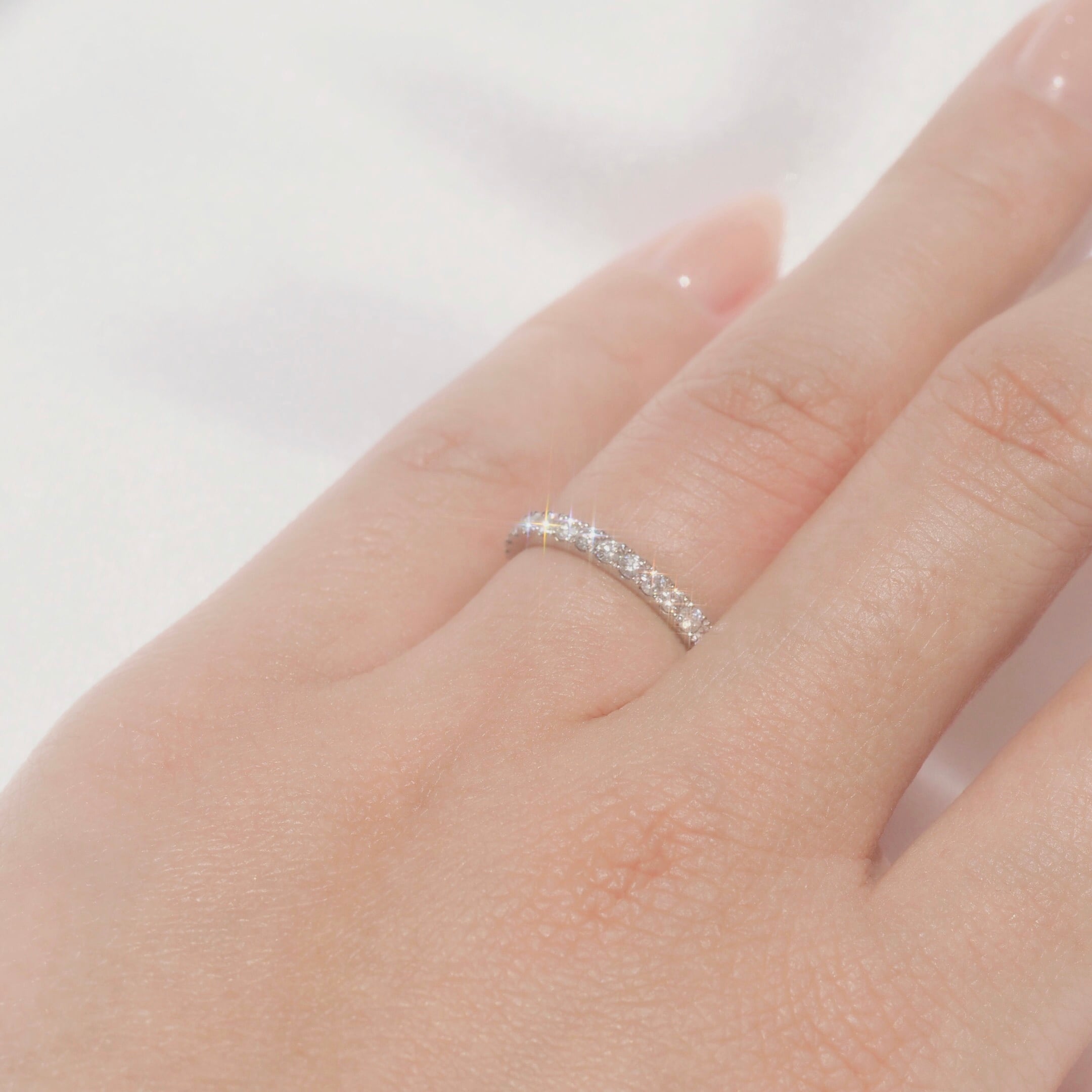 Pt950モアサナイトリング「フルエタニティリング」 | BELLE AMOUR