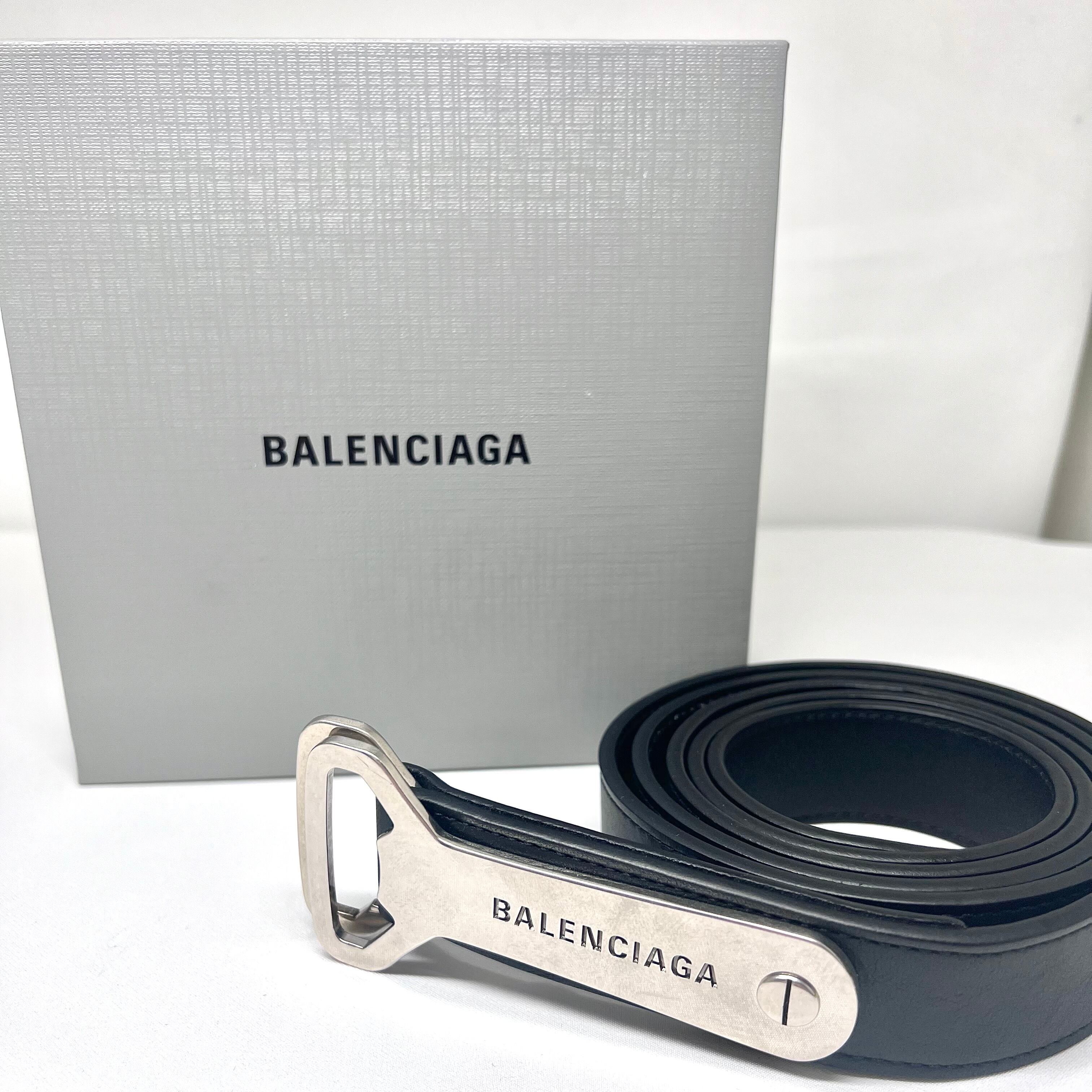 BALENCIAGA バレンシアガ ボトルオープナー D RING ベルト カーフ