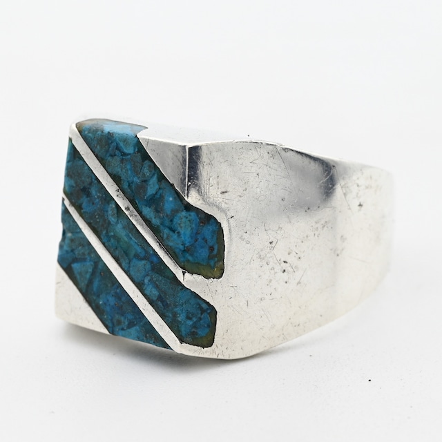 Turquoise Top Heavy Weight Ring #21.0 / Mexico