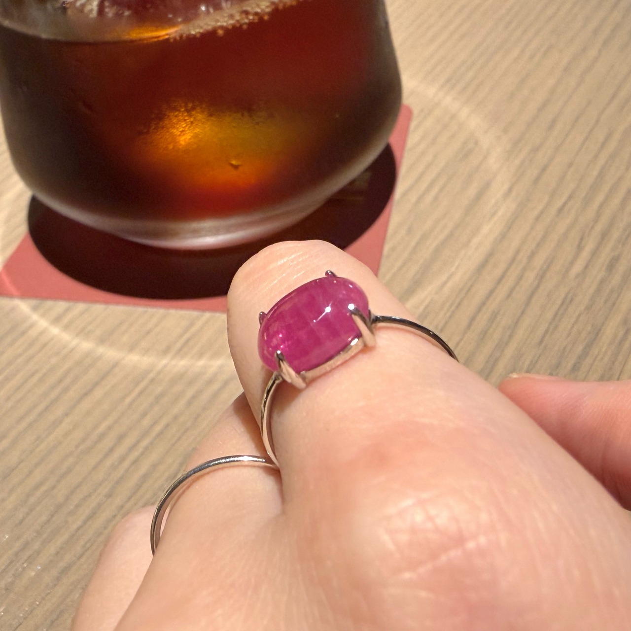 【1点もの】nacoがやっと見つけたピンクルビー｜silver925 リング