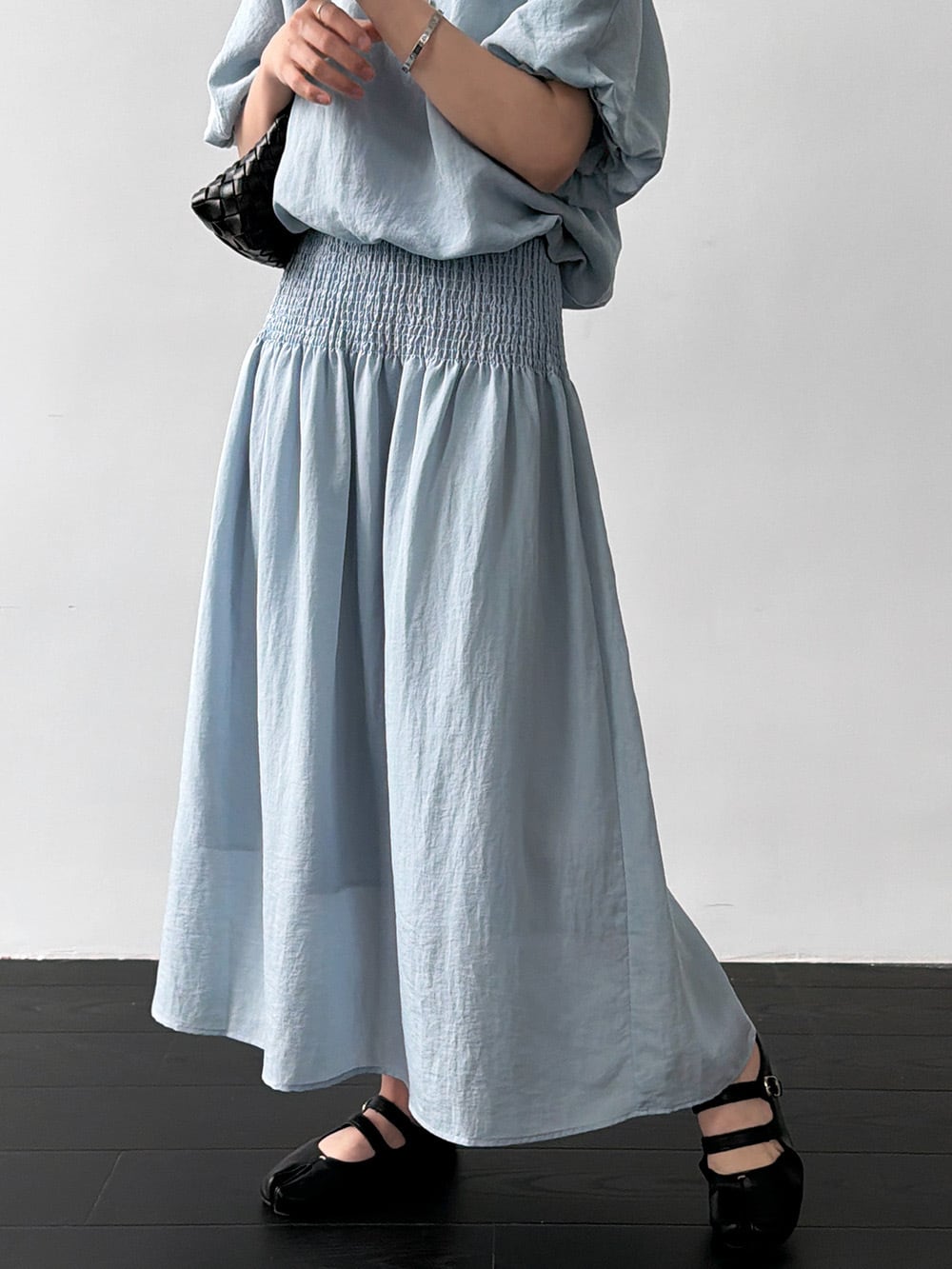 オフショルトップス×ロングスカート セットアップ 3col Y 260087 | Raglana