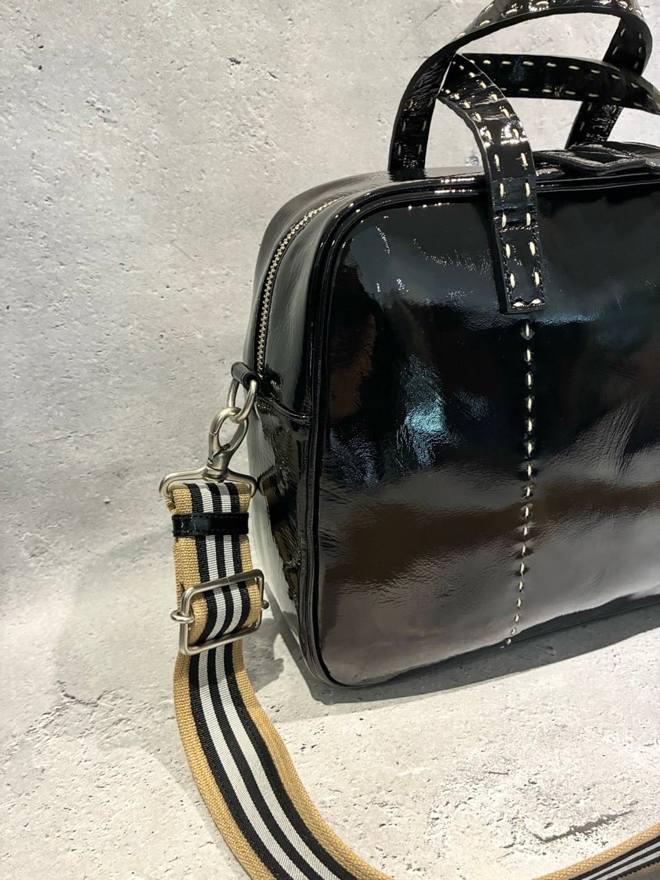 DEUX MILLE ドゥミル 2wayミドルサイズボストン［BLACK] | arti