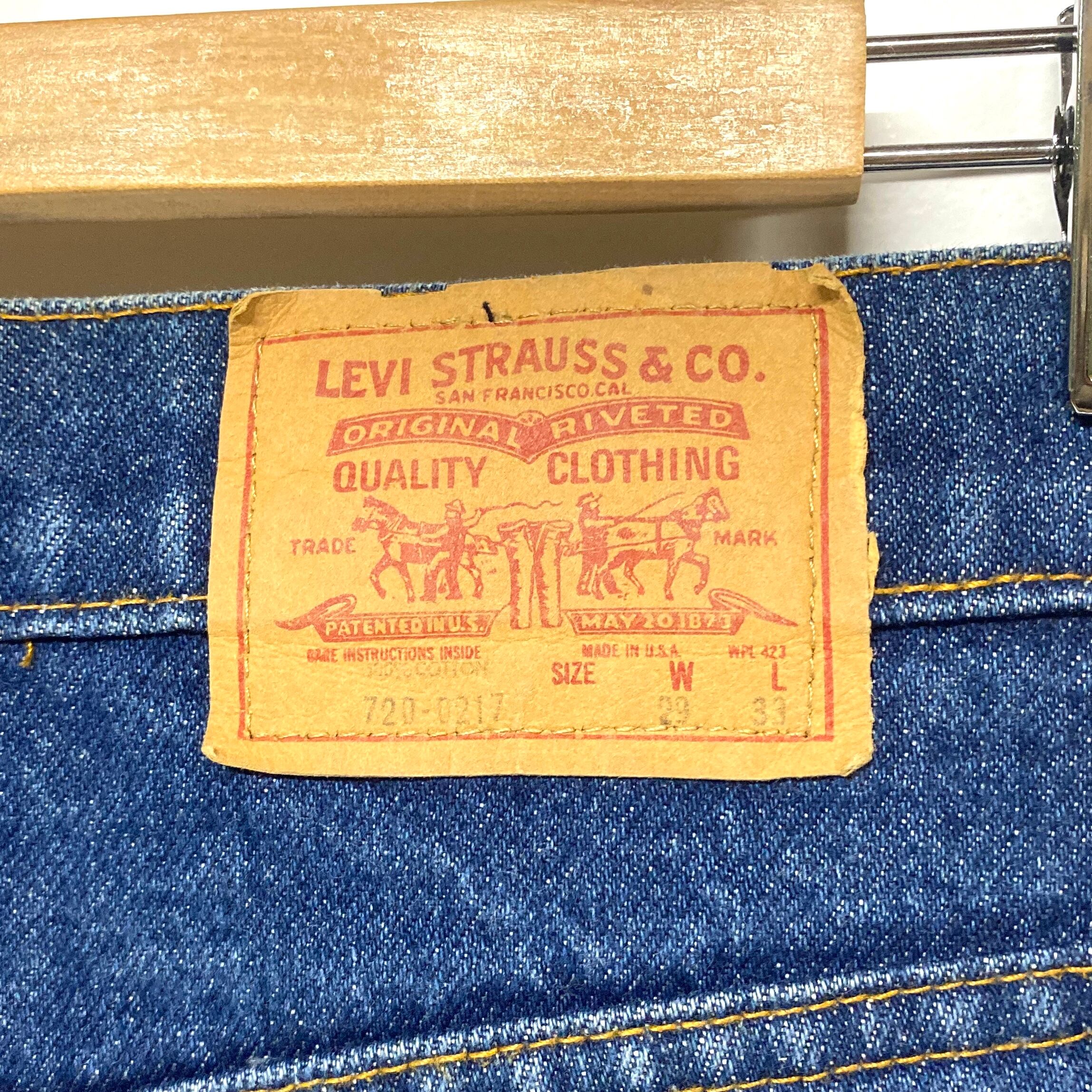 年代 USA製 Levi's リーバイス  スリムストレートデニム