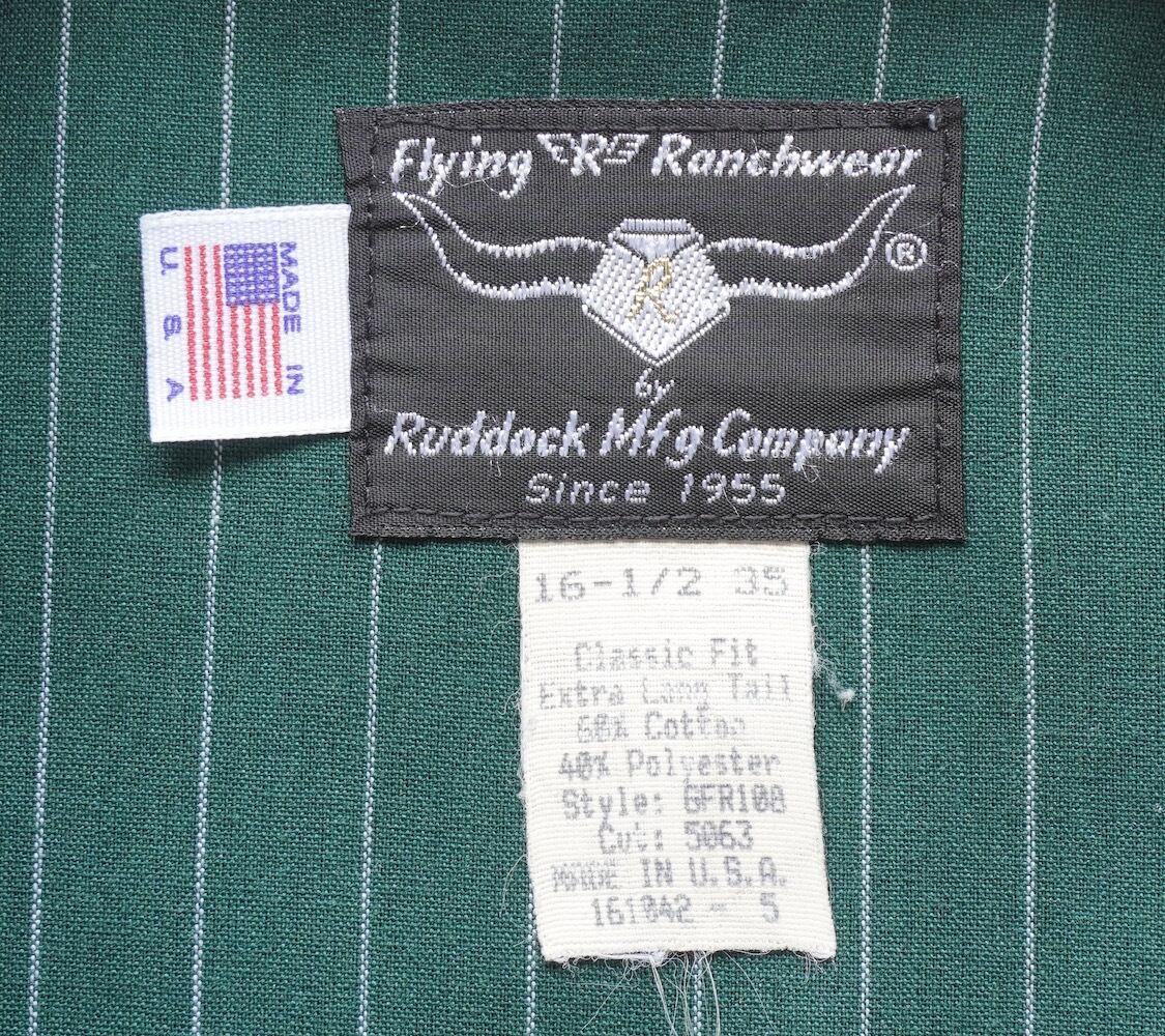 1990's USA製 [Flying R Ranchwear] ピンストライプ柄 L/S ウエスタン