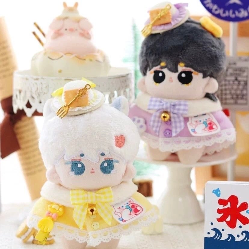 10cm】うさぎ デザート風 ポンチョ マント セット 4色 着ぐるみ ぬい服